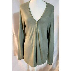 NWOT - Carolyn Taylor Sage Green Longline Cardigan - Size S